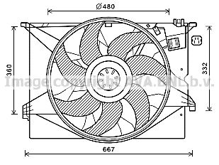 AVA QUALITY COOLING ventiliatorius, radiatoriaus MS7670